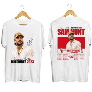 Sam Hunt Summer On The Outskirts 2023 Tour Shirt-2 Sided